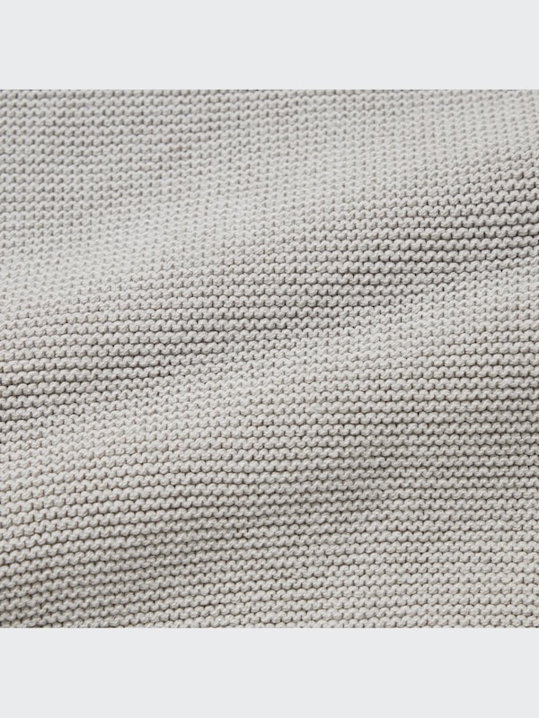 3D Knit Crew Neck Long-Sleeve Sweater