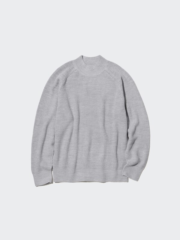 MIDDLE GAUGE LONG SLEEVE MOCK NECK SWEATER