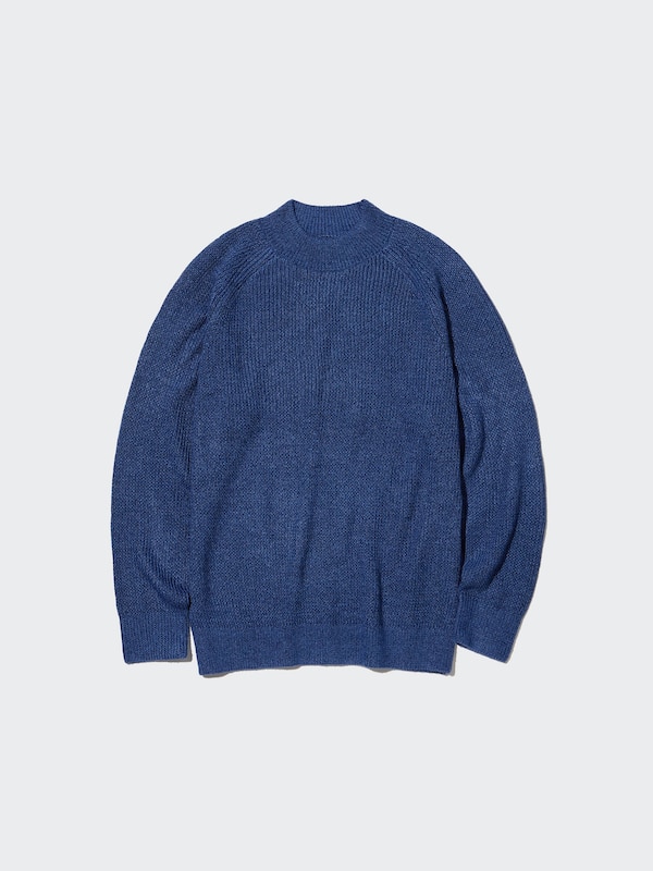 Middle Gauge Mock Neck Long-Sleeve Sweater