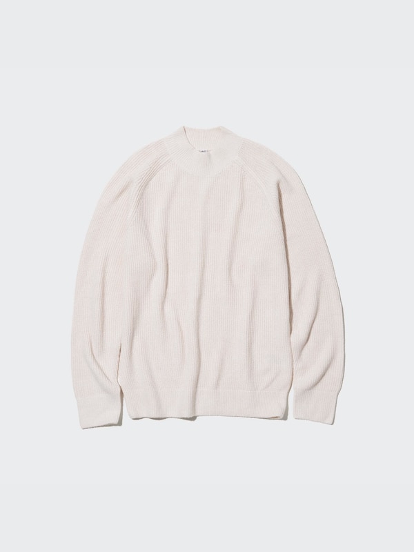 Middle Gauge Mock Neck Long-Sleeve Sweater