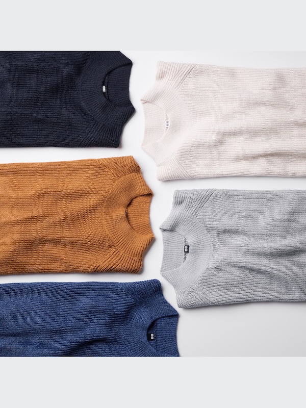 Middle Gauge Mock Neck Long-Sleeve Sweater