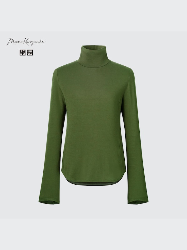 HEATTECH Wool Blend Turtleneck T-Shirt (Mame Kurogouchi)