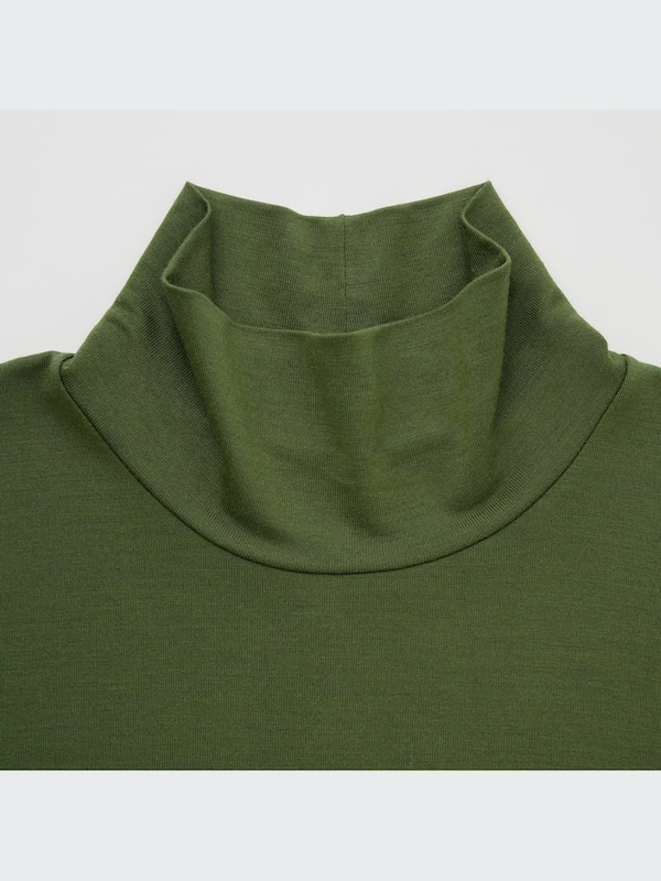 HEATTECH Wool Blend Turtleneck T-Shirt (Mame Kurogouchi)