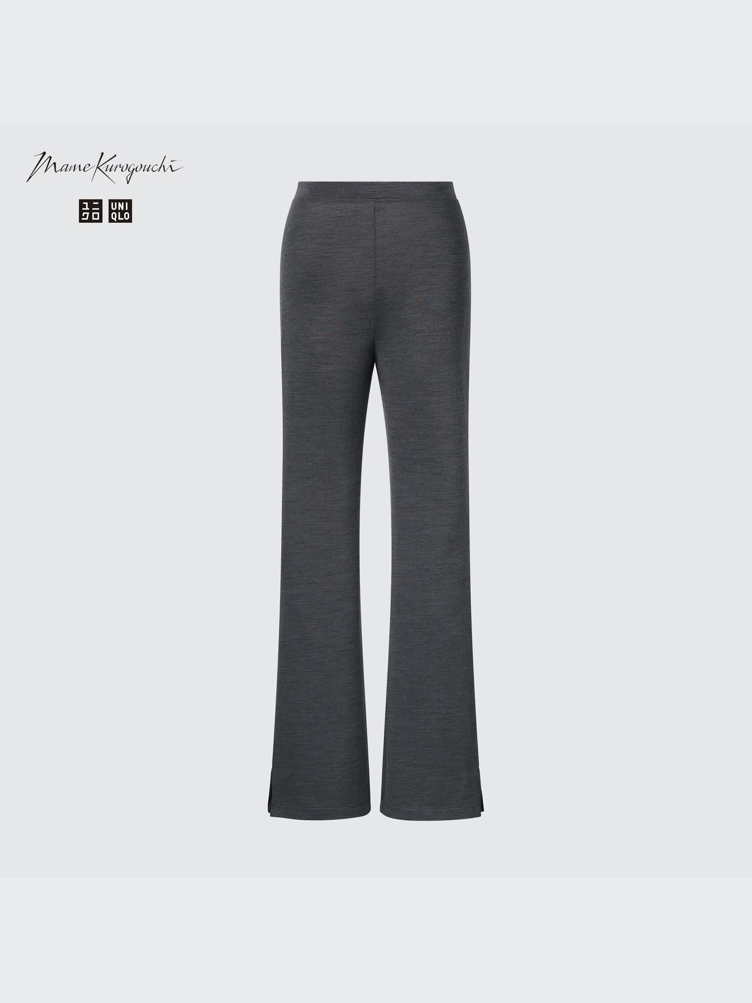 Women's HEATTECH Wool Blend Flare Slit Leggings (Mame Kurogouchi
