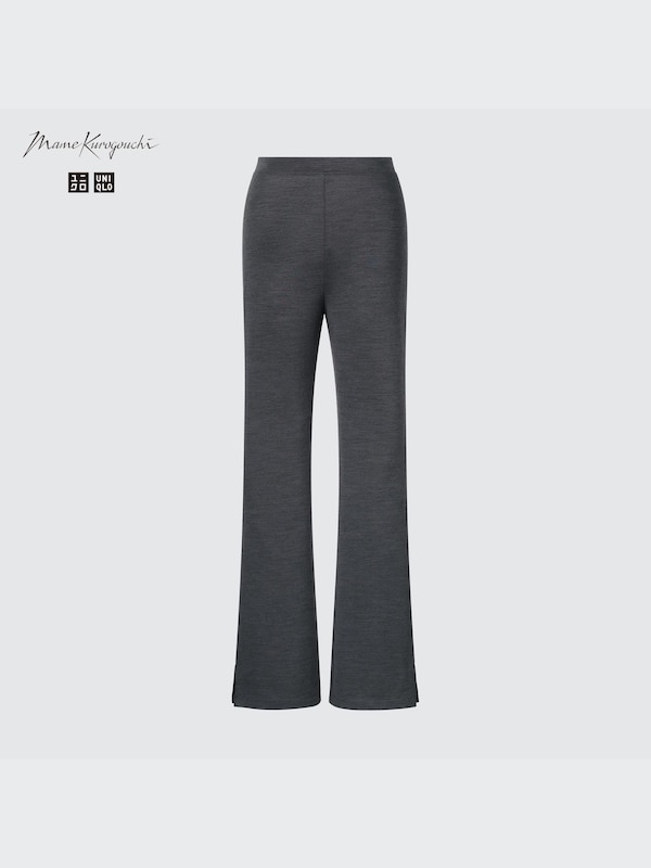HEATTECH Wool Blend Flare Slit Leggings (Mame Kurogouchi)