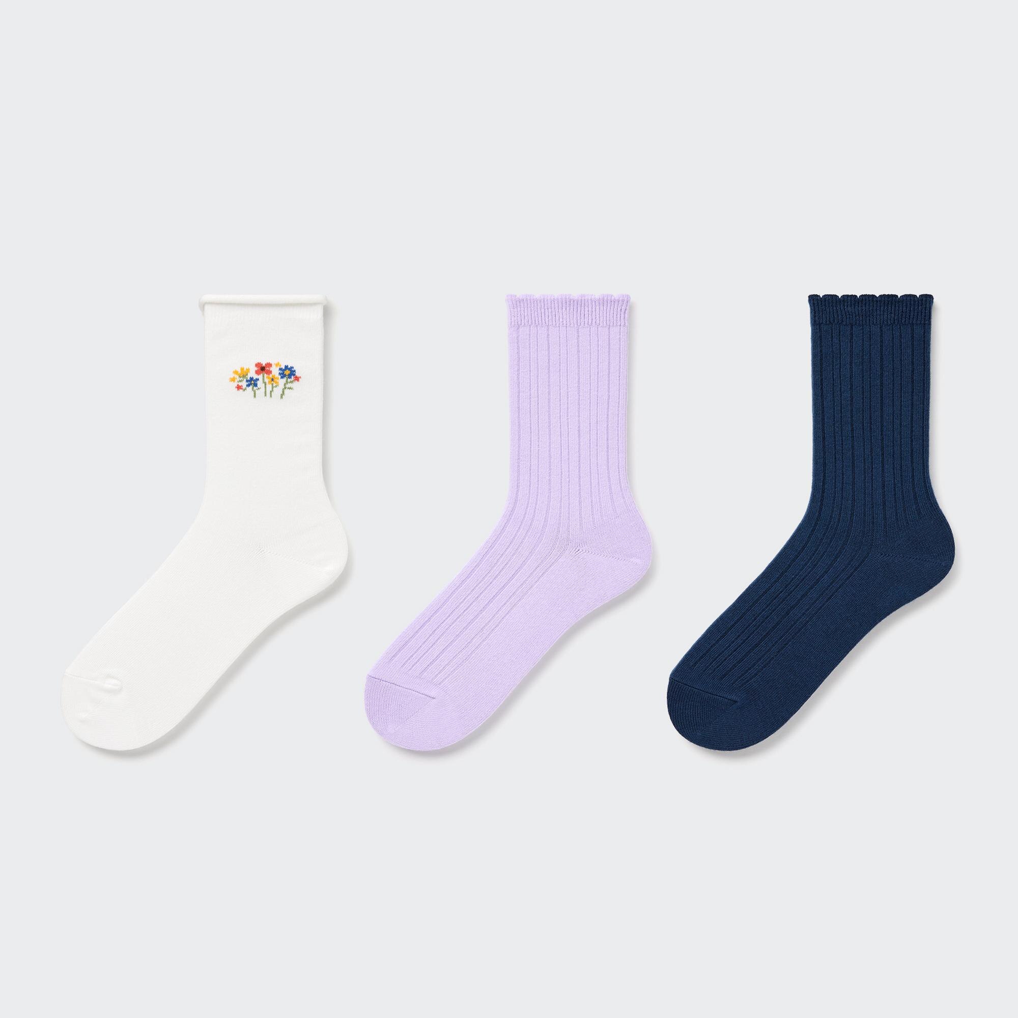 UNIQLO Supima Cotton Wide Ribbed Socks StyleHint