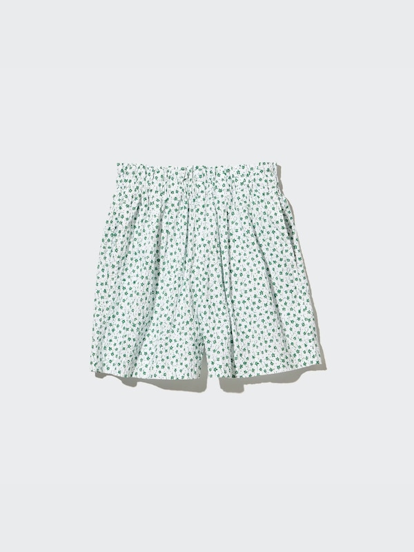 Short Easy en crêpe à motif fleuri