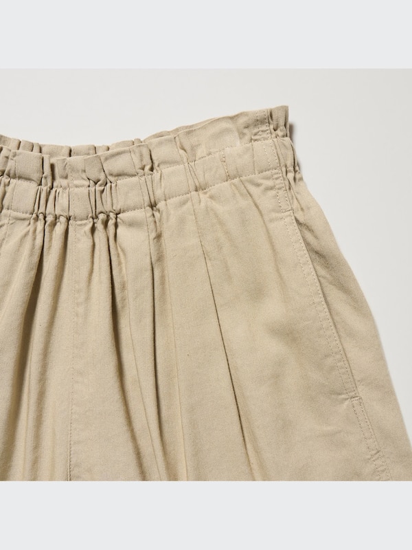 Girls Linen Blend Easy Shorts