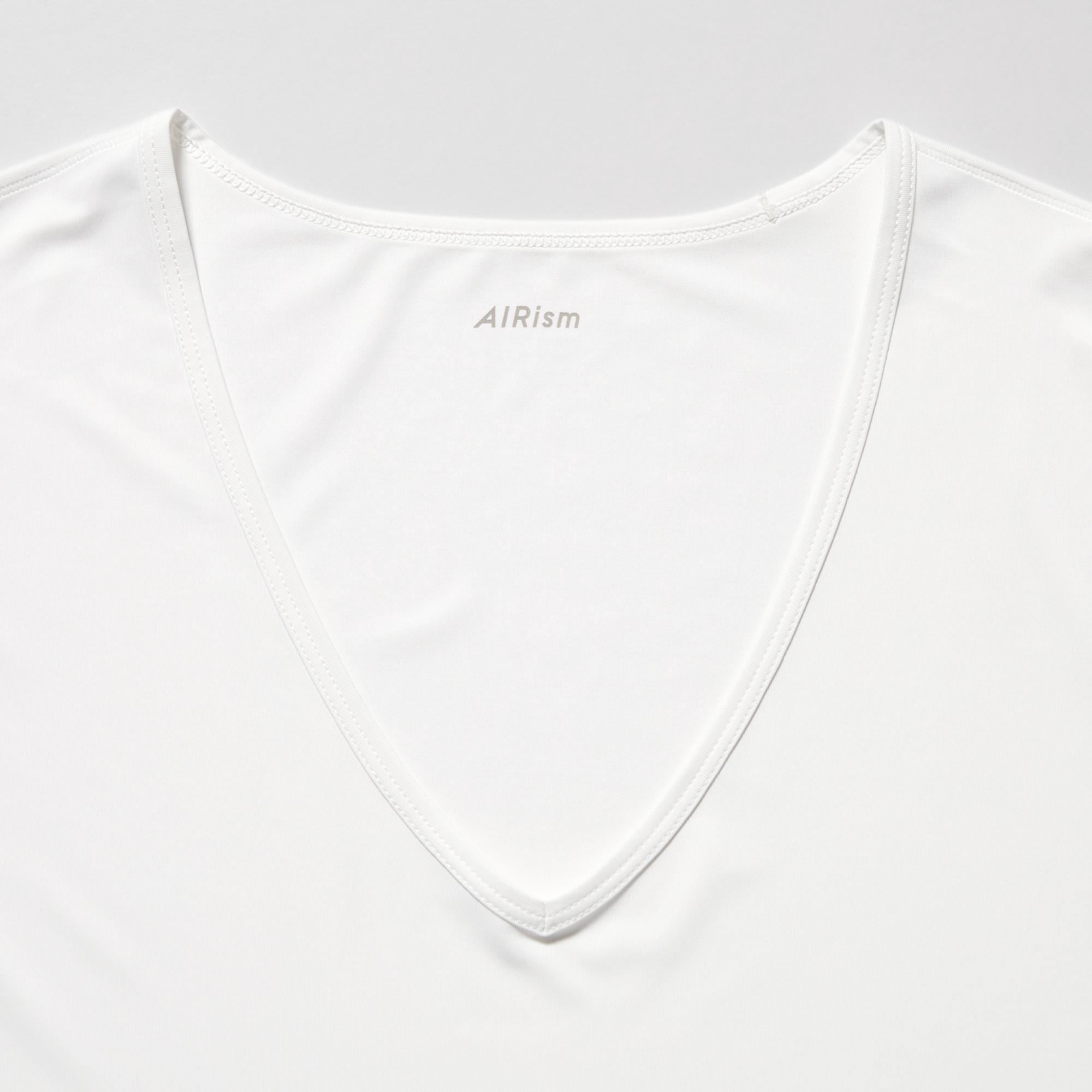 サイズ UNIQLO AIRism VネックTシャツの通販 by Chilcott's shop｜ラクマ れています 