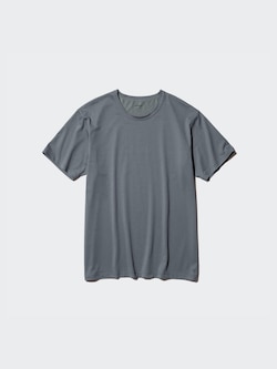 AIRism Cotton Crew Neck Short Sleeved T-Shirt
