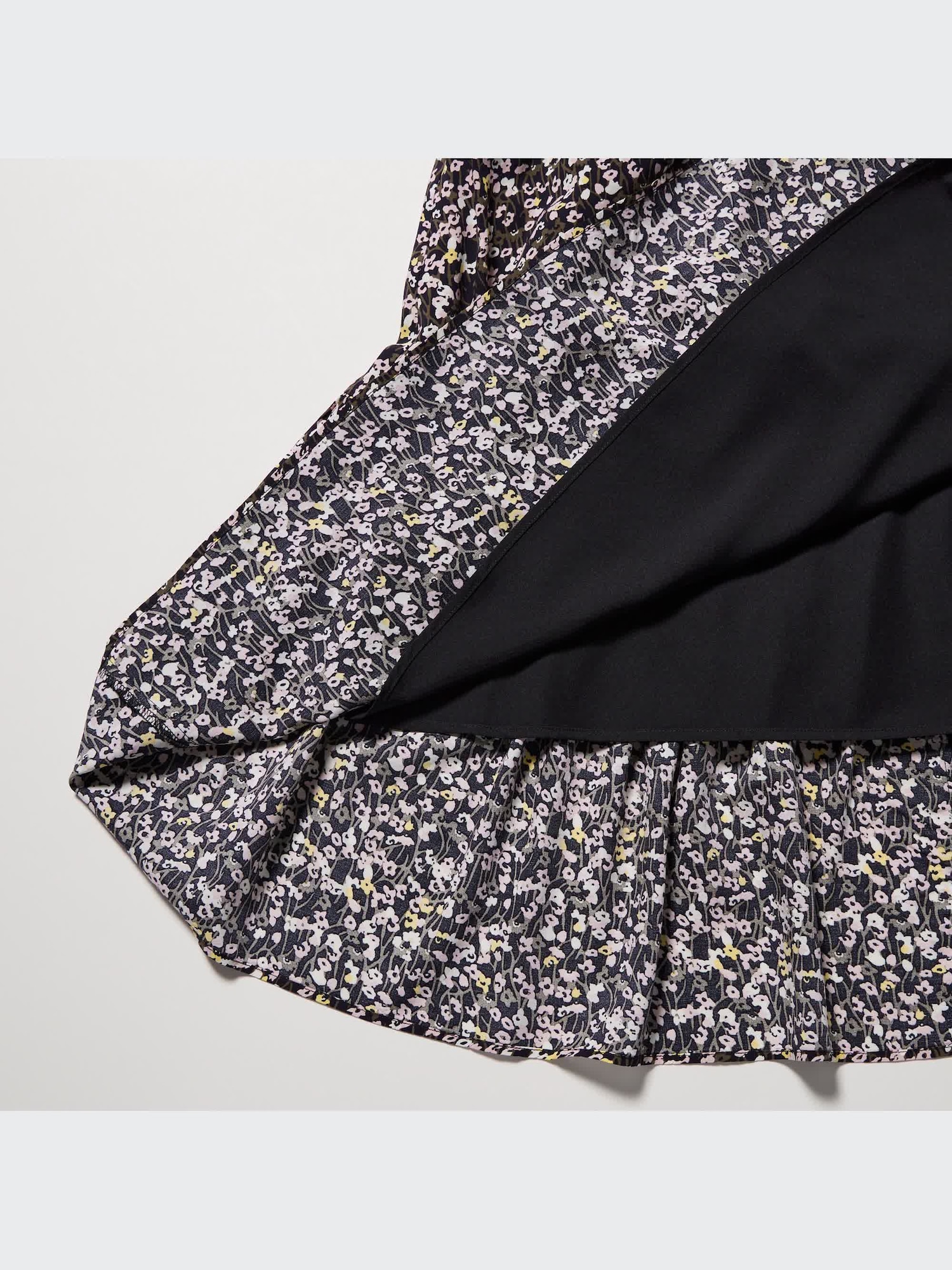 Printed V-Neck 3/4-Sleeve Flare Dress | UNIQLO US