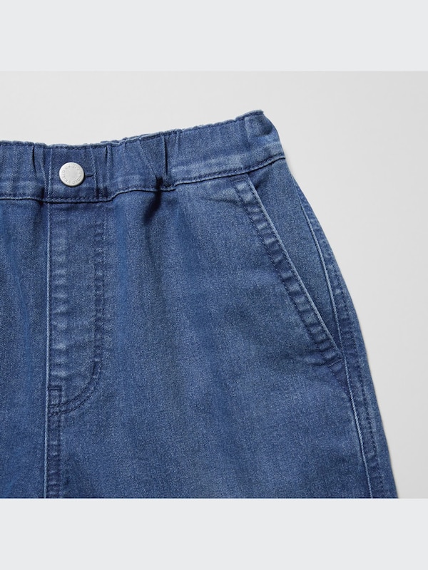 Stretch Denim Easy Shorts