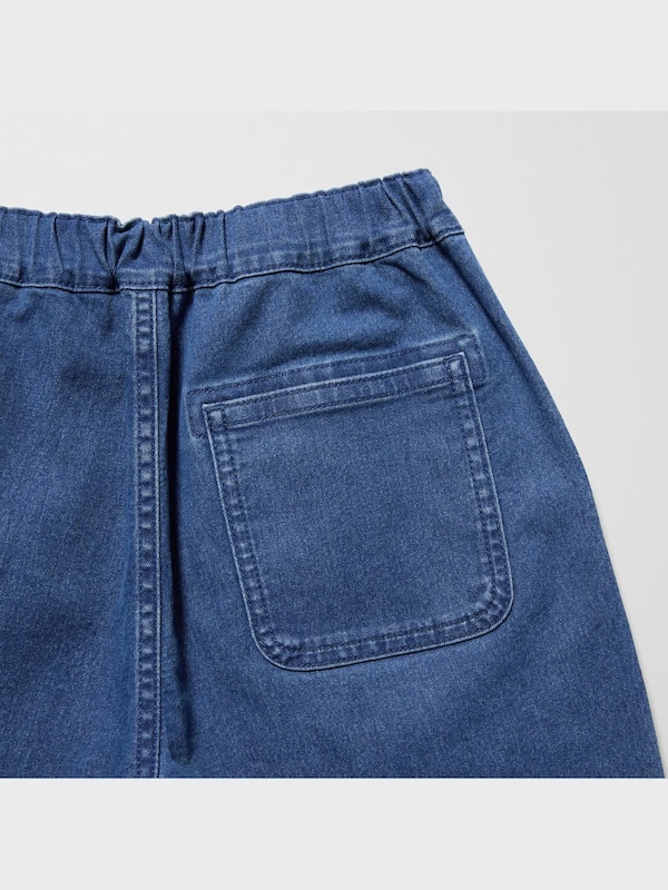 Stretch Denim Easy Shorts