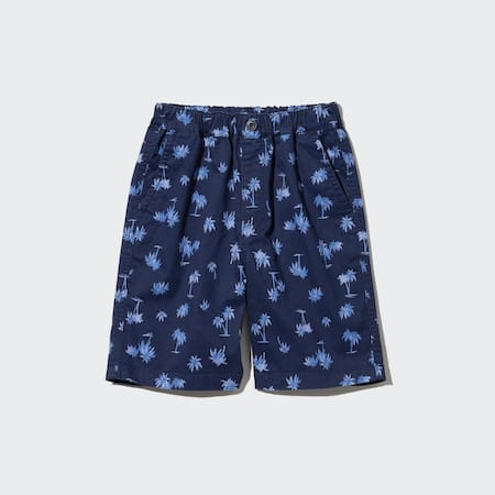 Kids Cotton Stretch Printed Easy Shorts