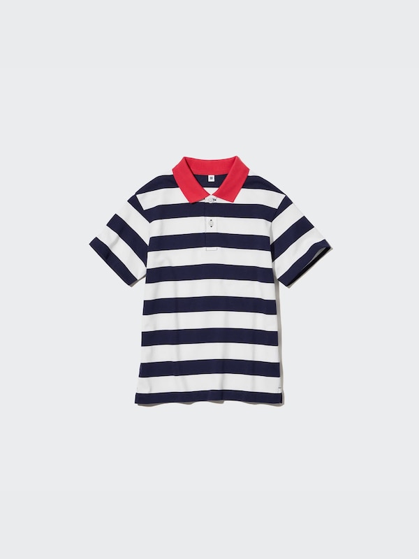 Kids DRY Piqué Striped Short Sleeved Polo Shirt