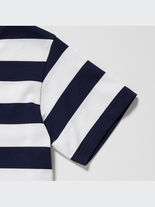 Kids DRY Piqué Striped Short Sleeved Polo Shirt