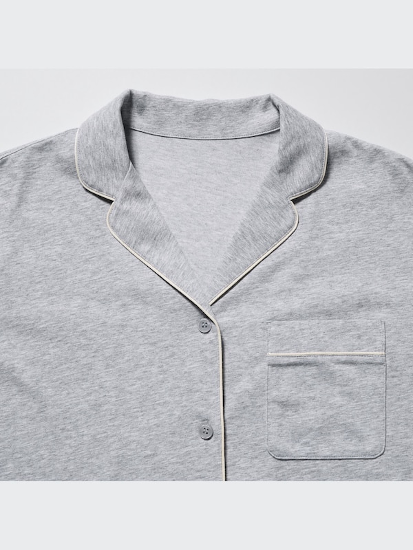 AIRism Cotton Long-Sleeve Pajamas