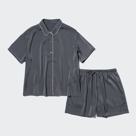 Satin Pajamas (Short Sleeve)