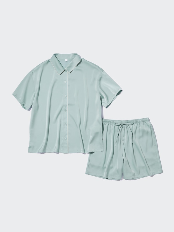 Satin Short-Sleeves Pajamas