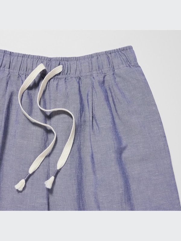 LINEN BLEND EASY PANTS