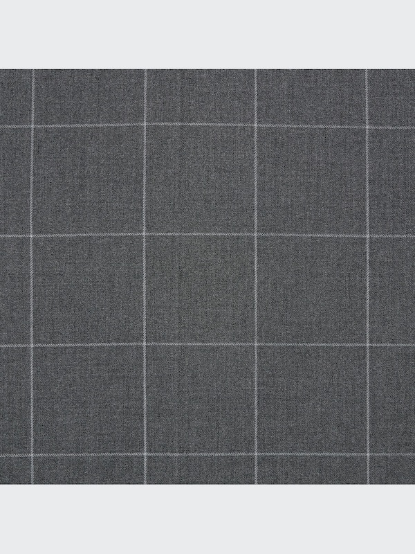 Wide-Fit Pleated Pants | Windowpane | Tall