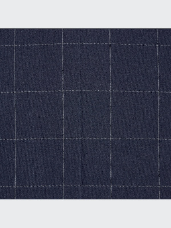 Wide-Fit Pleated Pants | Windowpane | Tall