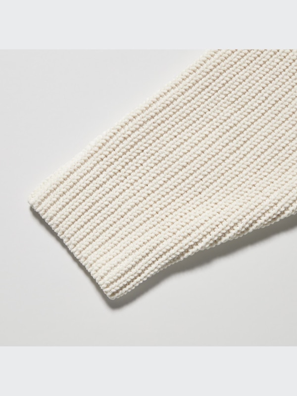 Washable Soft Knit Crew Neck Long-Sleeve Sweater