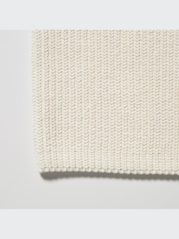 Washable Soft Knit Crew Neck Long-Sleeve Sweater