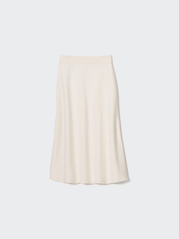 Smooth Cotton Blend Knitted Skirt