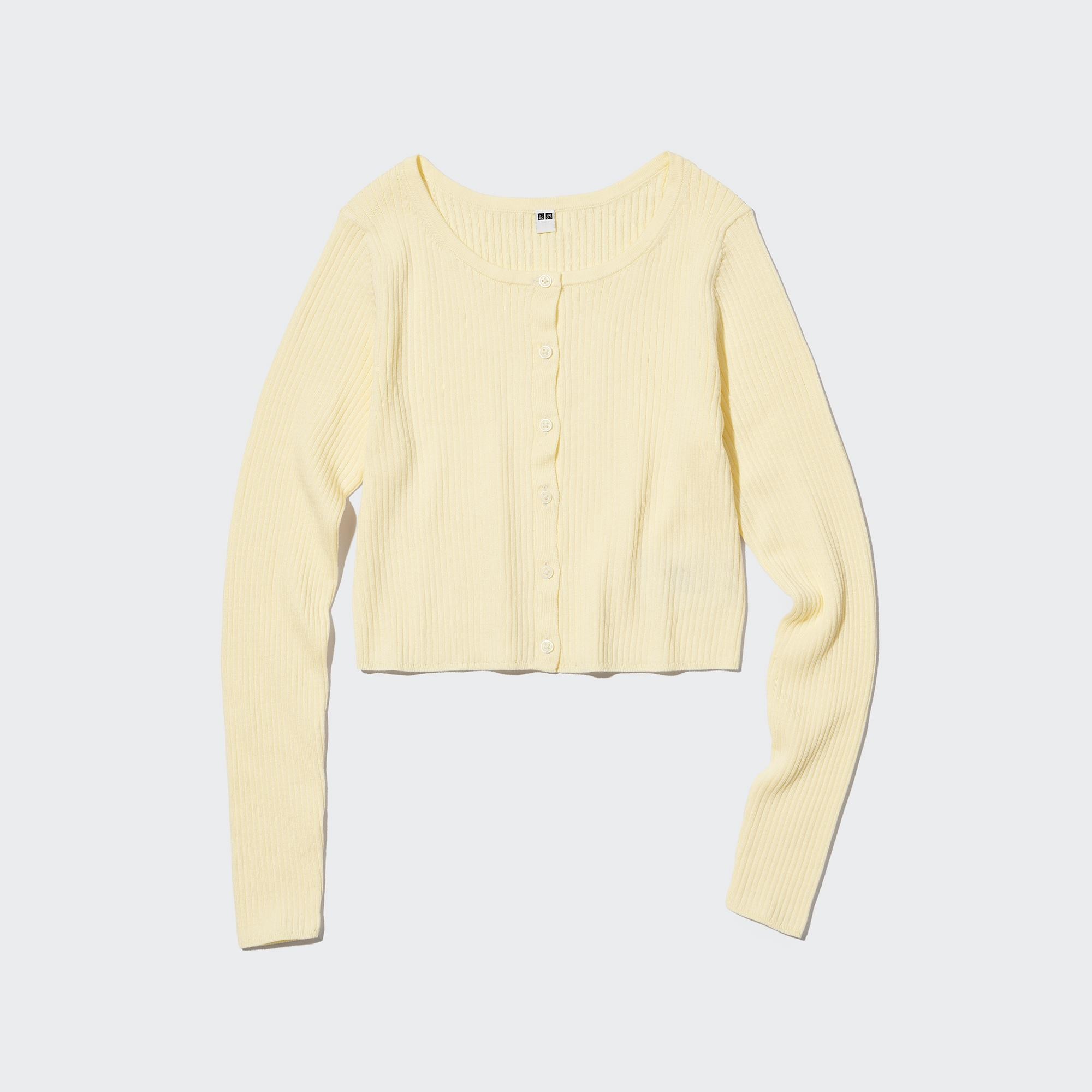 UNIQLO UV Protection Crew Neck Cropped Cardigan StyleHint