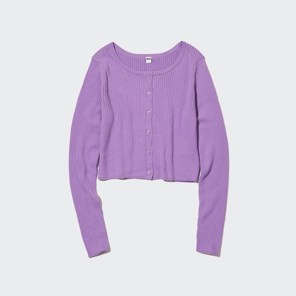 UV Protection Crew Neck Cropped Cardigan UNIQLO US