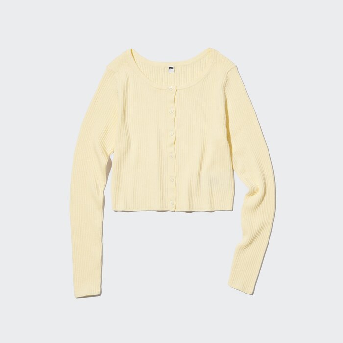 UV Protection Crew Neck Cropped Cardigan UNIQLO US
