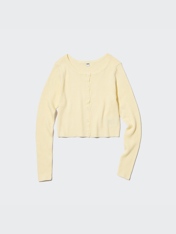 UV Protection Crew Neck Cropped Cardigan
