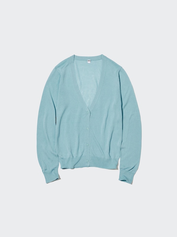 Light V-Neck Long-Sleeve Cardigan