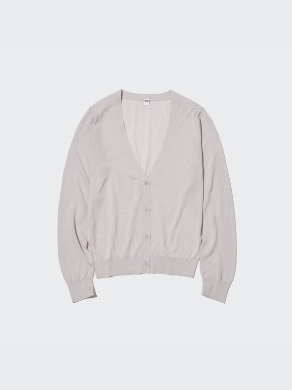 Light V-Neck Long-Sleeve Cardigan