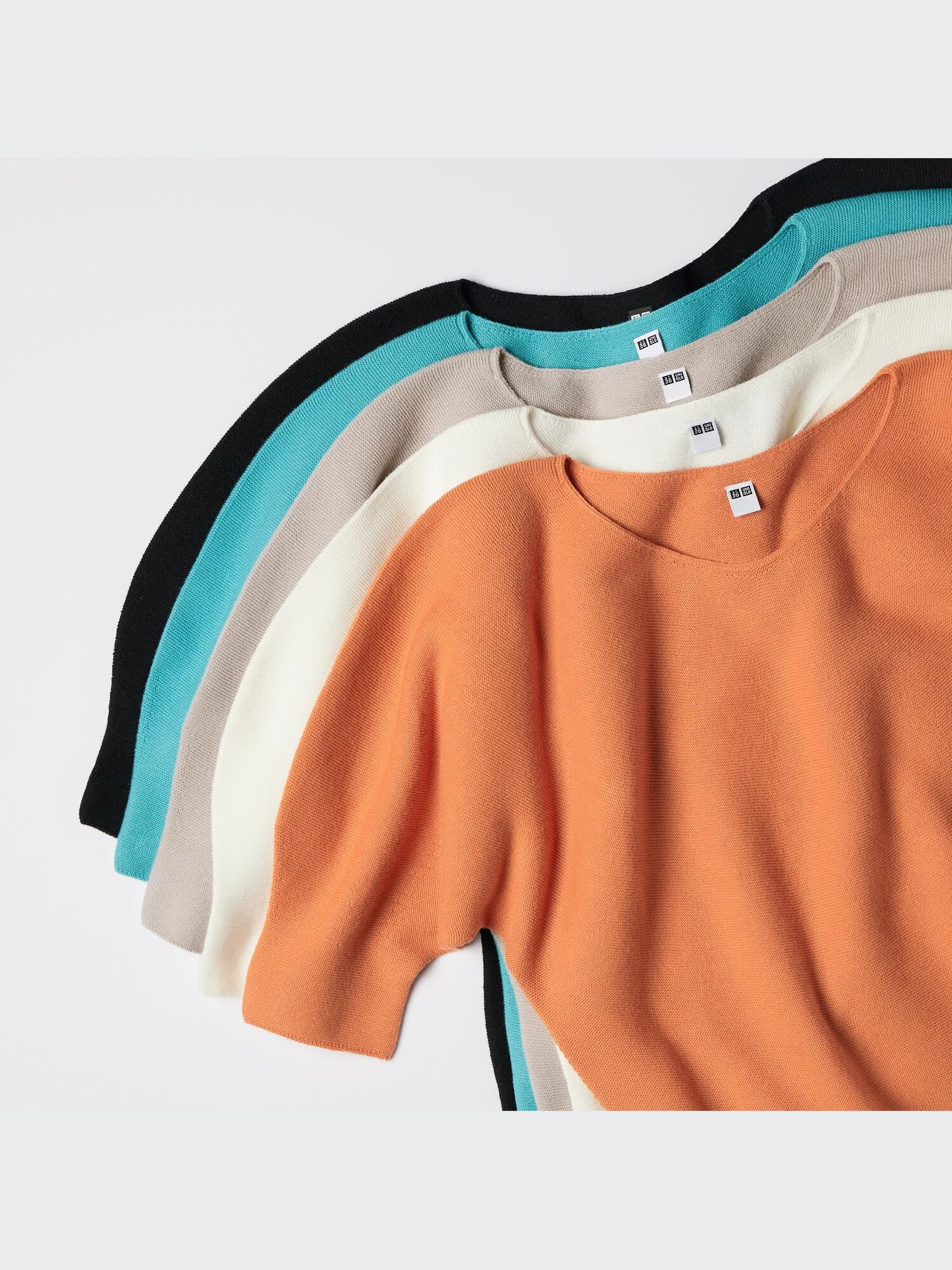 3D Knit Cotton Crew Neck Half-Sleeve Sweater | UNIQLO US