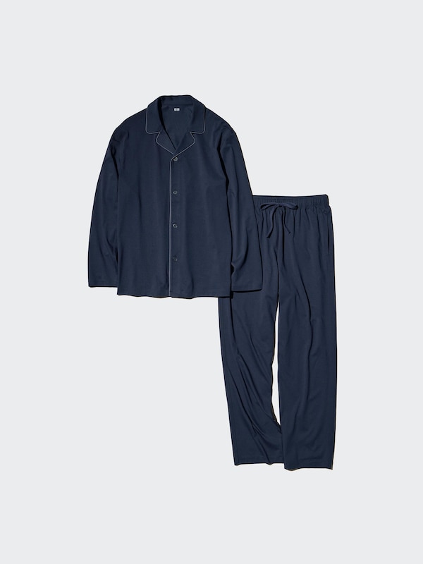 AIRism Cotton Long-Sleeve Pajamas