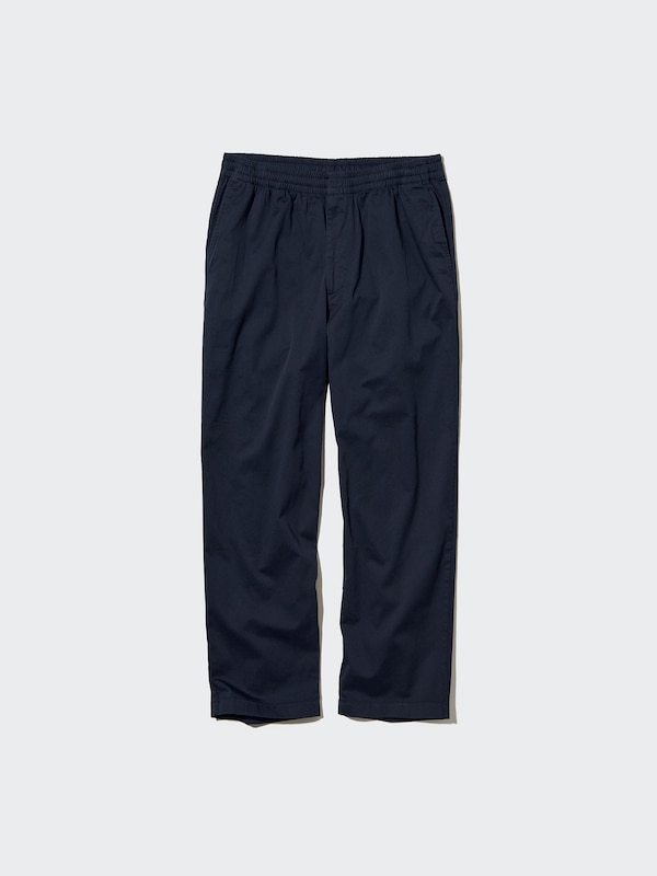 COTTON RELAXED ANKLE PANTS