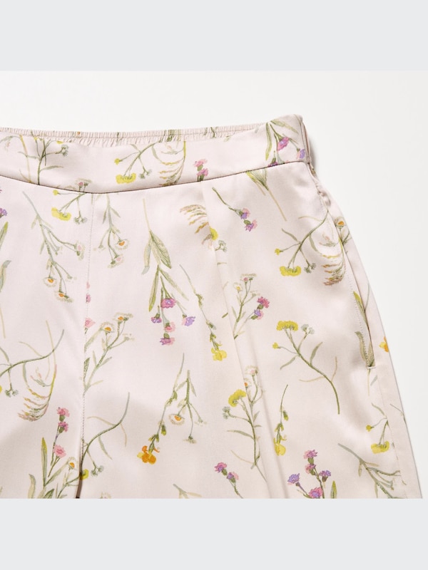 Rayon Satin Printed Long-Sleeve Pajamas