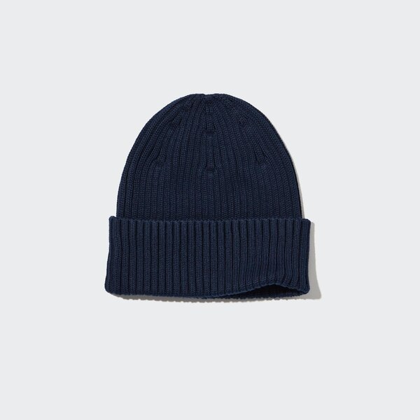 Cotton Ribbed Beanie Uniqlo Us