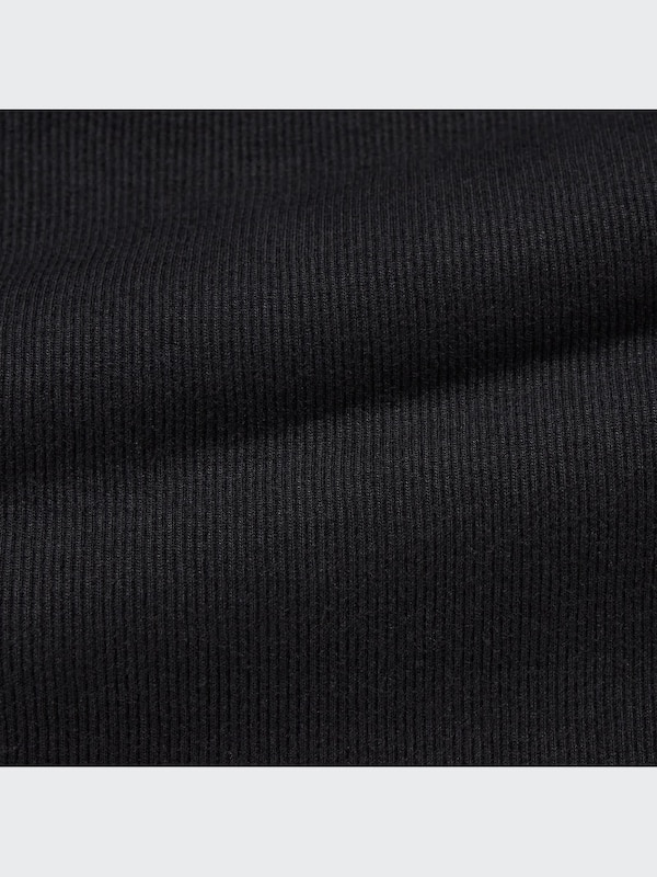 Haut coton dentelle côtelée sans manches