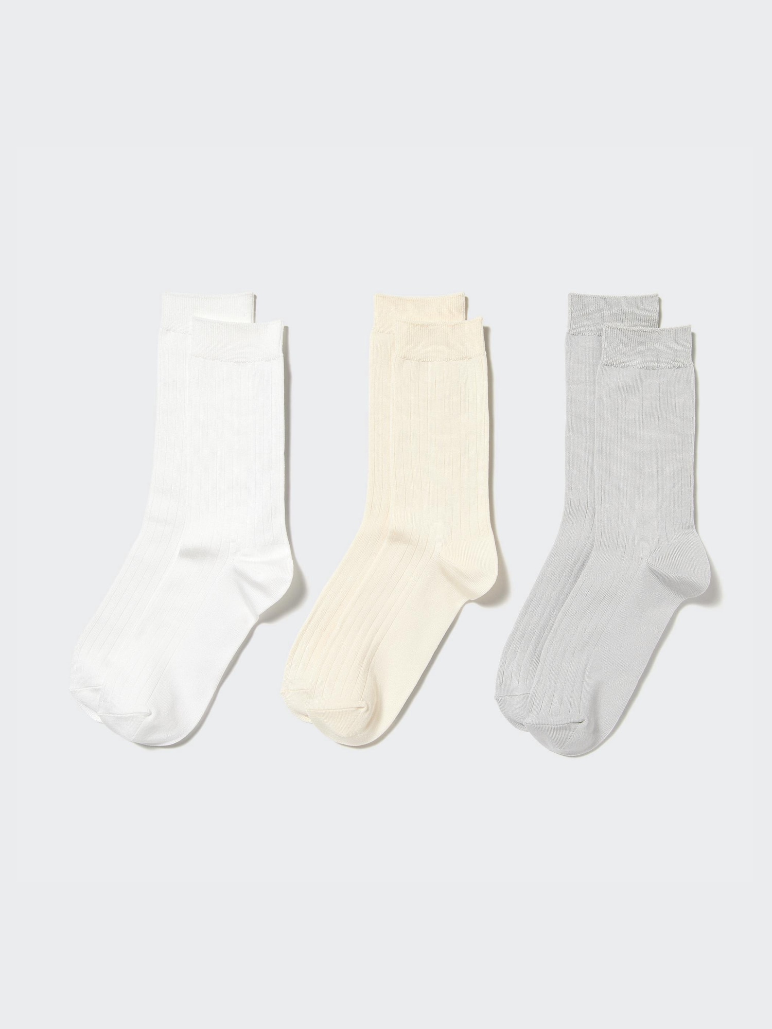 Wide Ribbed Socks (3 Pairs) | UNIQLO US