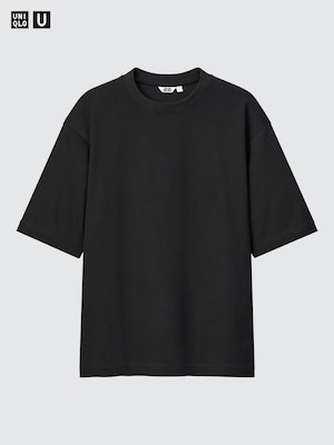 AIRism Cotton Oversized Crew Neck T-Shirt (Half Sleeve)