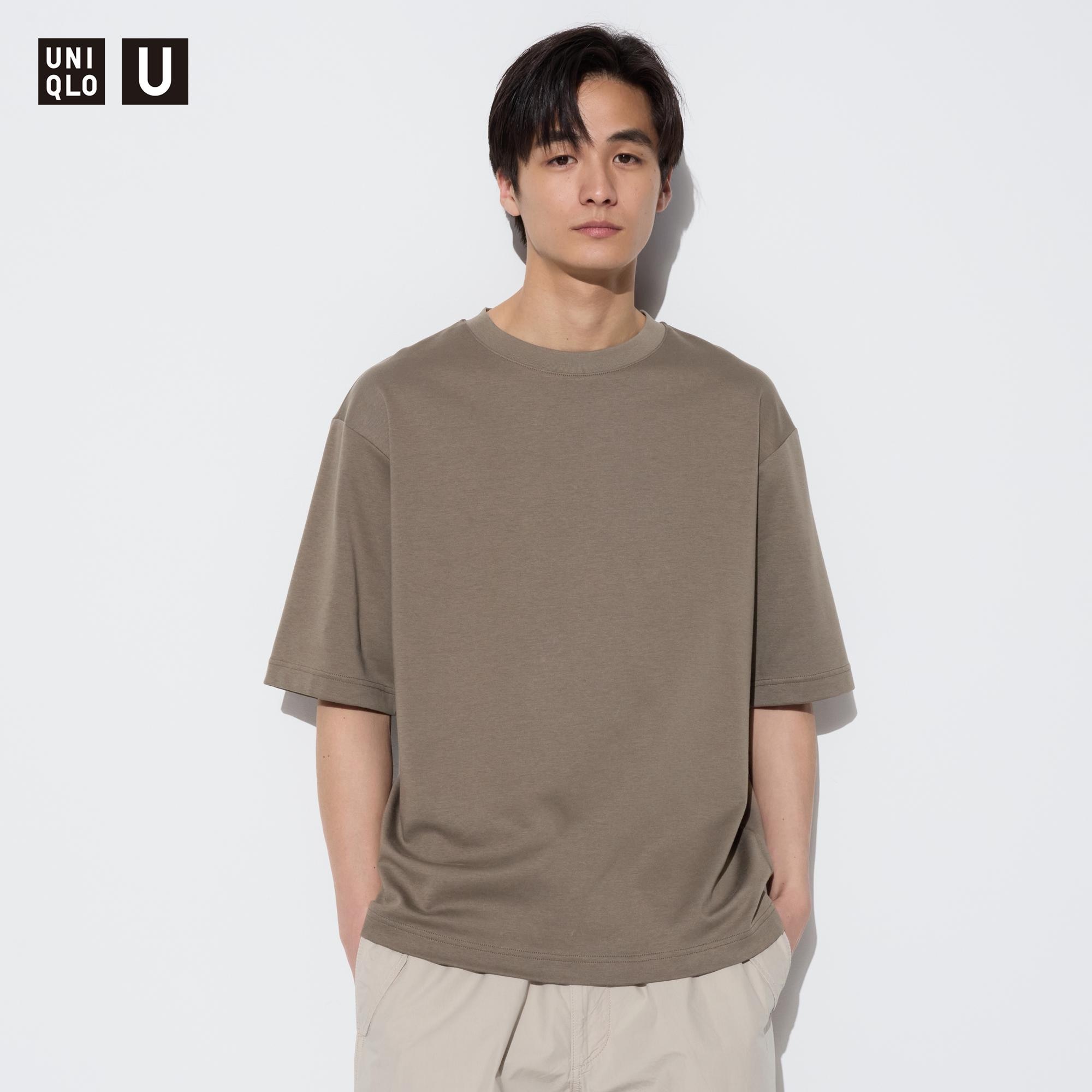 Shop looks for「U AIRism Cotton Oversized Crew Neck Half-Sleeve T-Shirt、UV  Protection Cap (Twill)」