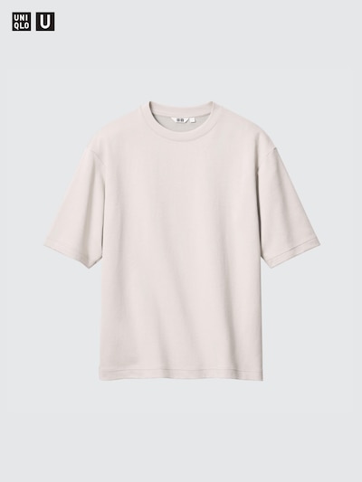 U AIRism Cotton Oversized Crew Neck Half-Sleeve T-Shirt