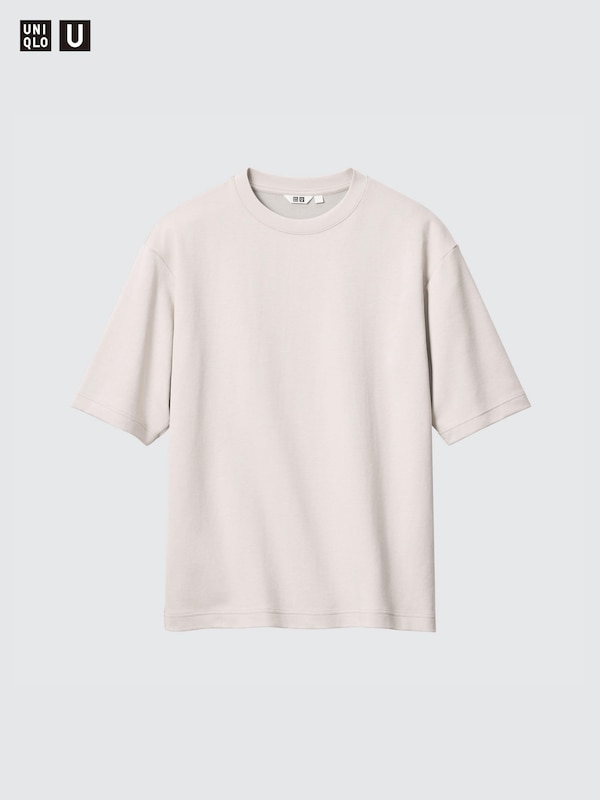 AIRism Cotton Oversized T-Shirt | Half-Sleeve