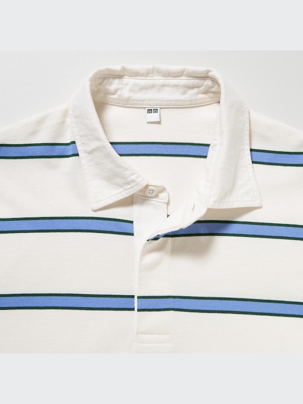 Rugger Striped Short Sleeve Polo Shirt