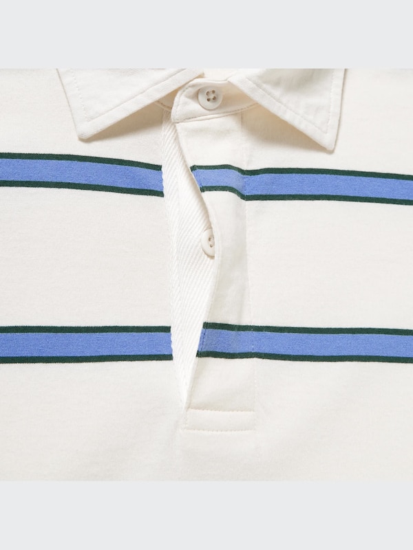 Rugger Striped Short Sleeve Polo Shirt