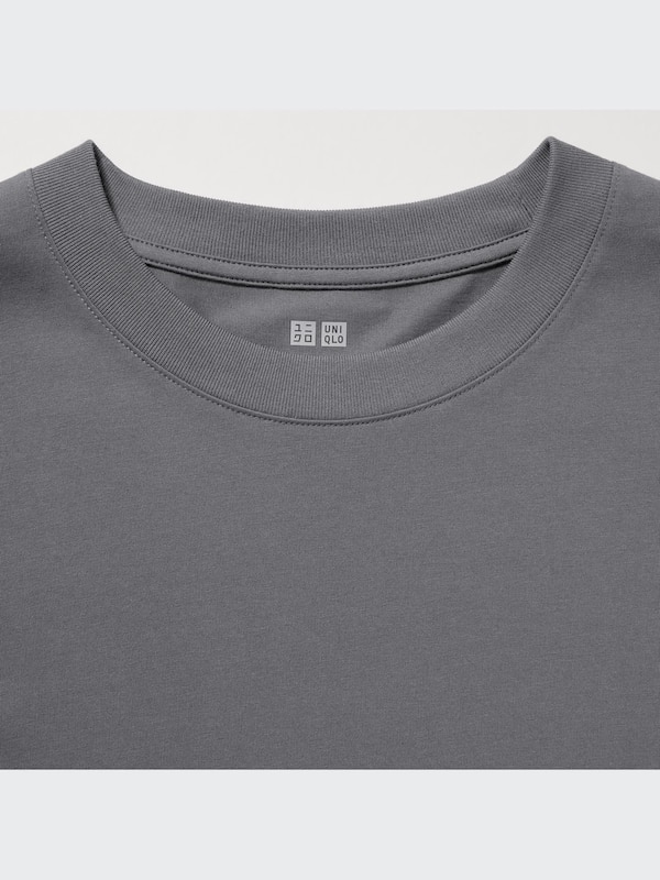 AIRism Cotton UV Protection Crew Neck Long-Sleeve T-Shirt