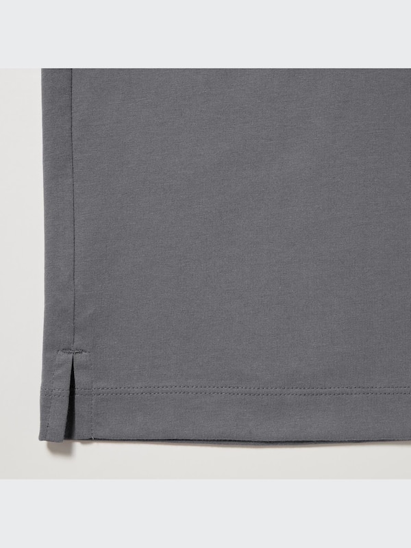 AIRism Cotton UV Protection Crew Neck Long-Sleeve T-Shirt